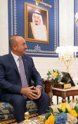 Çavuşoğlu, Kral Selman ile görüştü
