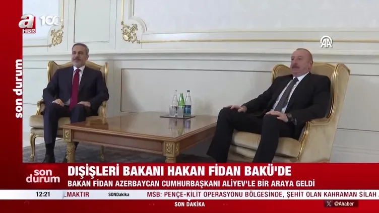 Dışişleri Bakanı Hakan Fidan Bakü'de