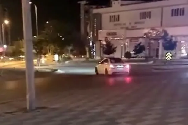 Gaziantep'te drift atan şahsa 9 bin TL ceza