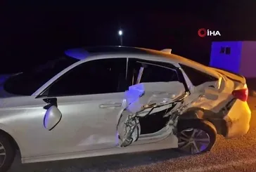 Çorum’da iki otomobil çarpıştı: 1 yaralı