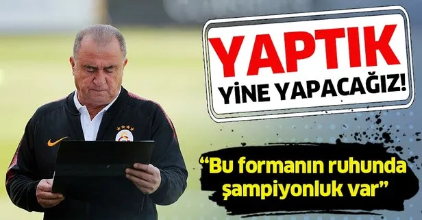 Fatih Terim, kritik Konya maçı öncesi takıma konuştu: Yaptık yine yapacağız