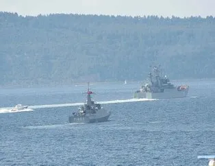 Boğaz’da dikkat çeken görüntü
