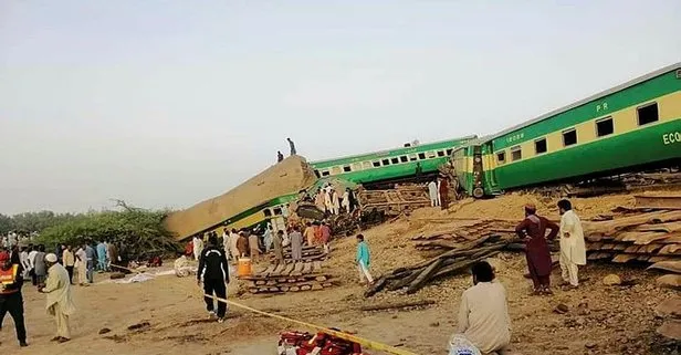 Pakistan'da yaÅanan tren kazasının bilançosu artıyor