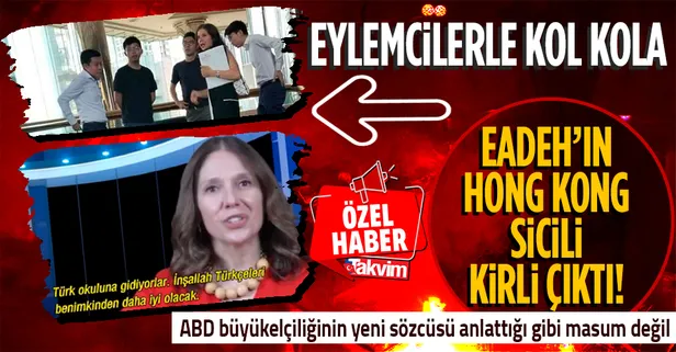 ABD Büyükelçiliği Sözcüsü Julie Eadeh'ın gerçek yüzü ortaya çıktı! İşte Hong Kong sicilinin fotoğrafı