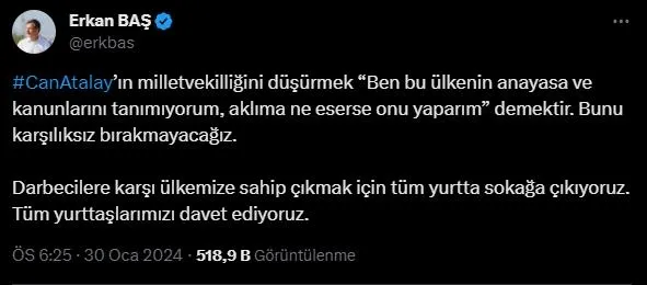 Gezi tutuklusu Can Atalay'ın Milletvekilliği düşürüldü: Karar TBMM'de okundu | Bekir Bozdağ'a Anayasa kitapçığı fırlattılar-7