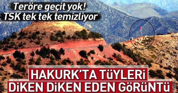 Hakurk'ta Türk bayrağı dalgalanıyor