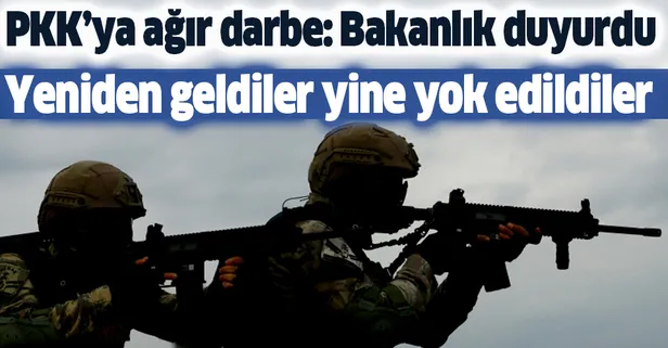Son dakika: İçişleri Bakanlığı duyurdu: Yeniden geldiler yine yok edildiler