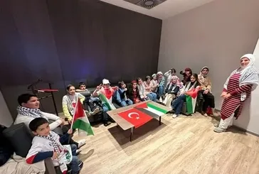 Gazzeli çocuklar Turkuvaz Medya’da!