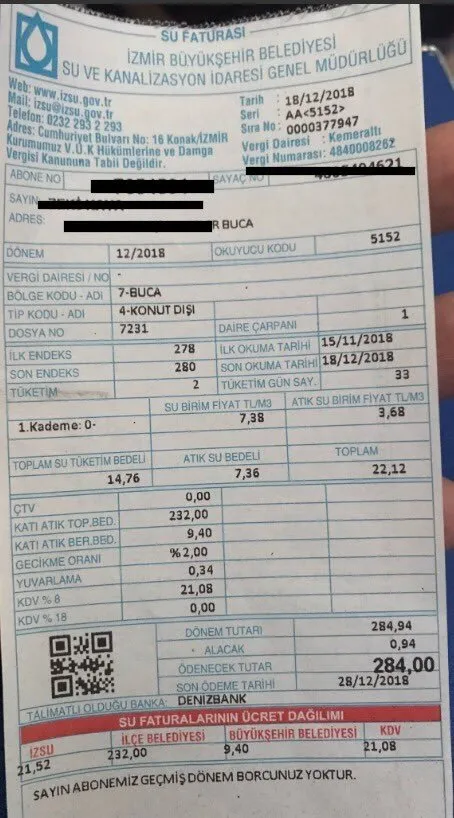 Chp Li Belediyeden Vatandasa Skandal Su Faturasi Takvim