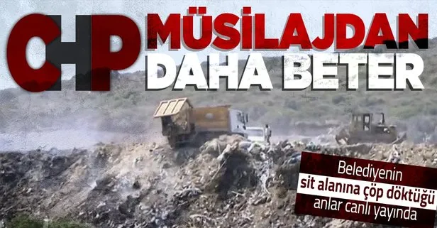 Çeşme Belediyesi sit alanını çöplüğe çevirdi!