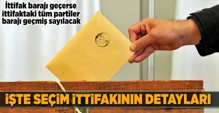 Seçim ittifakının detayları