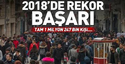 İŞKUR 2018'de istihdam rekoru kırdı! Bakan Selçuk duyurdu