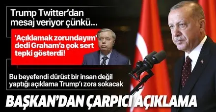 Son dakika: Başkan Erdoğan'dan çarpıcı Trump yorumu: Tweet atıyor çünkü...