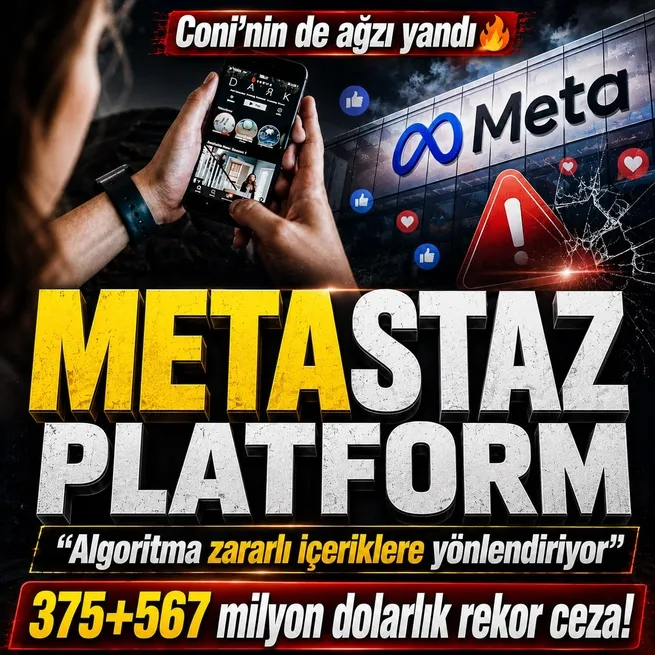 ABDden Metaya 375+567 milyon dolarlık rekor ceza! Mesele çocuk güvenliği: Algoritma zararlı içeriklere yönlendiriyor