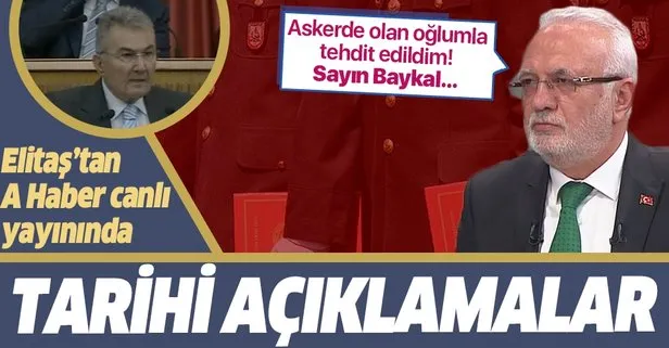 Mustafa Elitaş’tan canlı yayında tarihi açıklamalar: Askerde olan oğlumla tehdit edildim