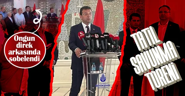 İBB Başkanı Ekrem İmamoğlu'nun tatil dönüşü yaptığı açıklamada 'Murat Ongun' detayı... Direğin arkasına saklandı
