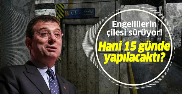 Ekrem İmamoğlu yine sözünü tutamadı! Engelli vatandaşların çilesi devam ediyor!