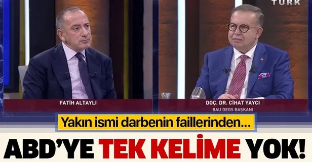 ABD’yi rahatsız ettiği için istifa etmek zorunda bırakıldı denilen Cihat Yaycı ABD’yi rahatsız edecek tek kelime etmedi!