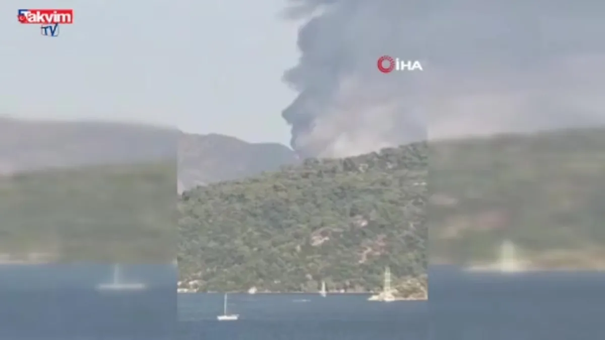 Marmaris'te orman yangını