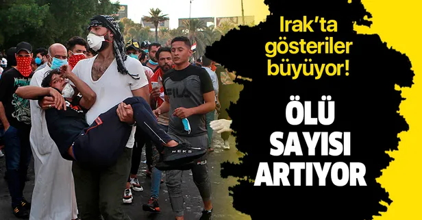 Irak'ta olaylar büyüyor! Gösterilerde ölü sayısı 63'e yükseldi