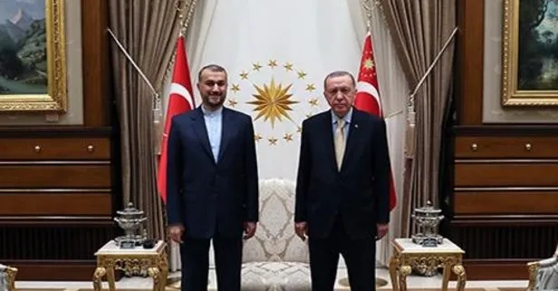 Başkan Recep Tayyip Erdoğan, İran Dışişleri Bakanı Abdullahiyan’ı kabul etti