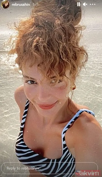 Ebru Şahin bikini şovuna devam ediyor basketbolcu sevgilisi Cedi Osman işini biliyor! Hercai'nin Reyyan'ı yine yaktı geçti - 4