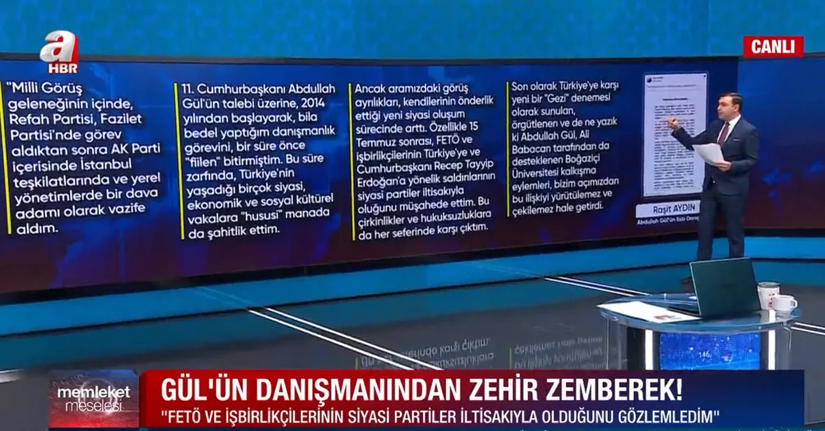 Raşit Aydın'ın Abdullah Gül'ün danışmanlığından istifa etmesi değerlendirildi: Muhalefeti bir arada tutan bir emir var