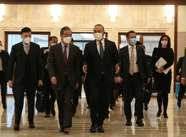 SON DAKİKA: Bakan Çavuşoğlu Çinli mevkidaşı Yi ile görüştü-4