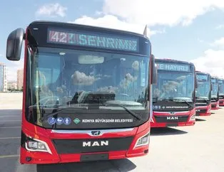 Konya’da ulaşıma zam yok yeni otobüslere yatırım var