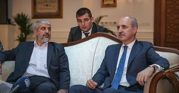 Numan Kurtulmuş, Halid Meşal’i kabul etti