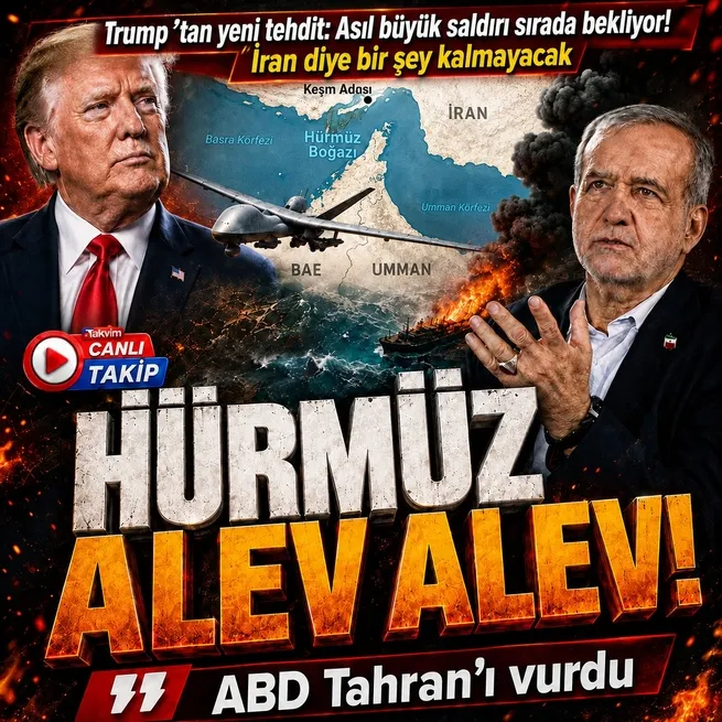 Trump emri verdi, ABD İranı vurdu: Hürmüz hattında art arda patlamalar! Tahrandan Pişman edeceğiz resti geldi