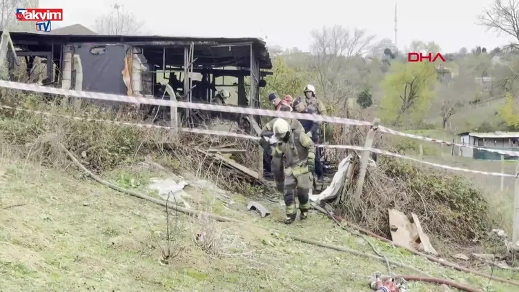 Arnavutköy’de baraka yangını: 1 ölü!