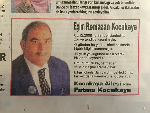 İstanbul'da 11 yıl önce kaybolan Ramazan Kocakaya'yı bulana 100 bin lira ödül!-1