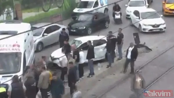 Tramvay yolunda kaza: Facianın eşiğinden dönüldü! - 1