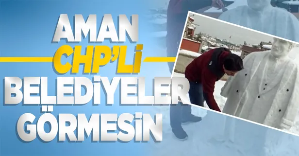 CHP'liler bu heykeli görse 'neden bizim aklımıza gelmedi' der! Kardan Atatürk heykeli