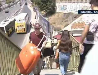 İstanbullunun bitmek bilmeyen çilesi! Uzunçayır metrobüs durağını kullananlar isyan etti! Ne asansör var ne yürüyen merdiven