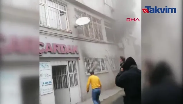 Fatih'te can pazarı: Pencereden atladılar!