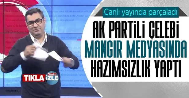 Mehmet Ali Çelebi’nin AK Parti’ye geçmesi Enver Aysever’e ağır geldi! Canlı yayında Çelebi için yazdığı yazıyı yırttı
