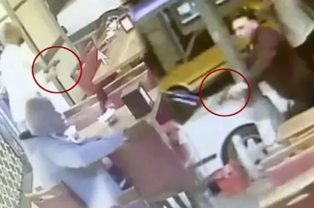 Börekçide dehşet anları! Saniye saniye kaydedildi