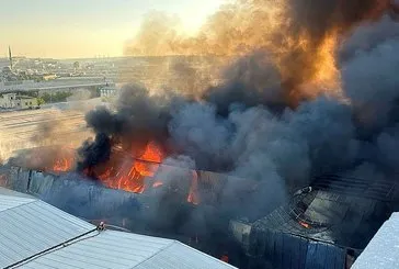 Gaziantep’te fabrika yangını