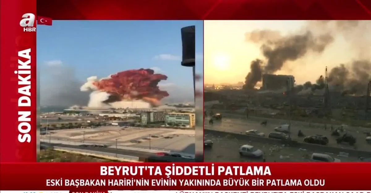 beyrut ta siddetli patlama