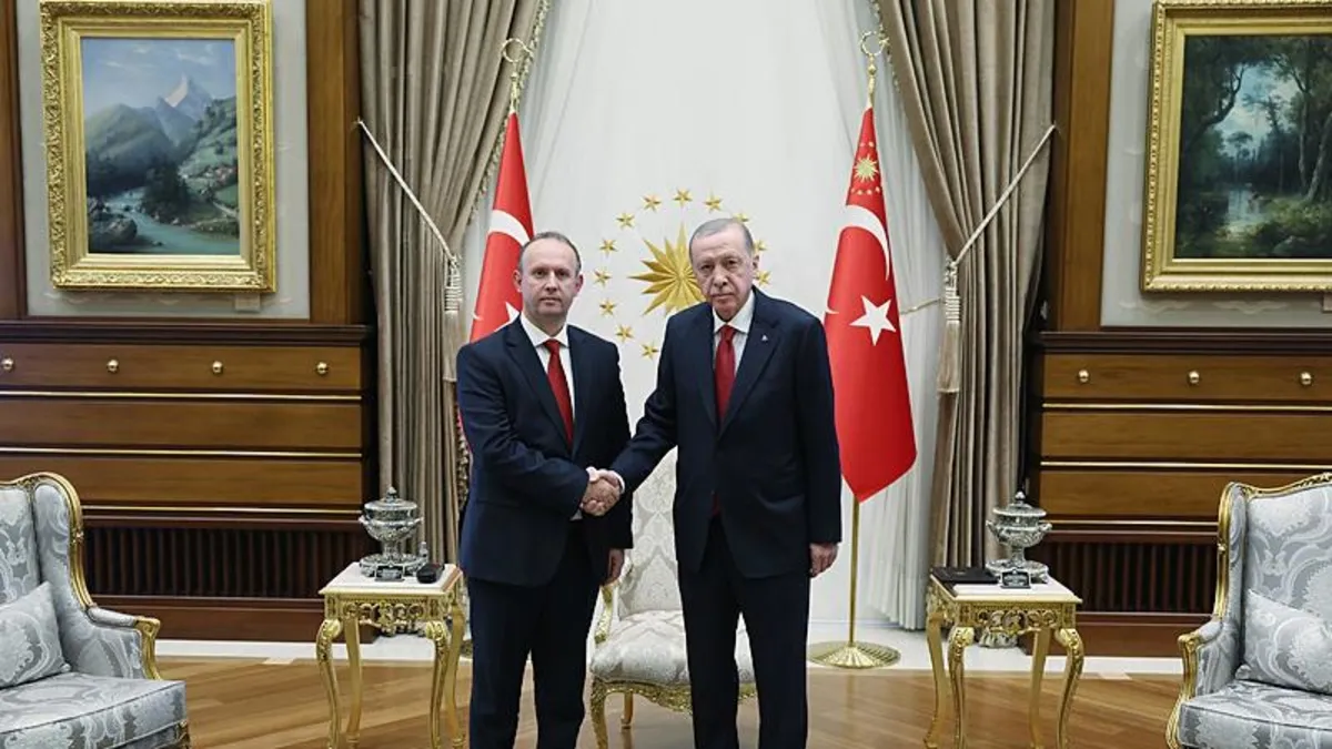 Başkan Erdoğan Kuzey Makedonya Meclis Başkanı Gaşi'yi kabul etti