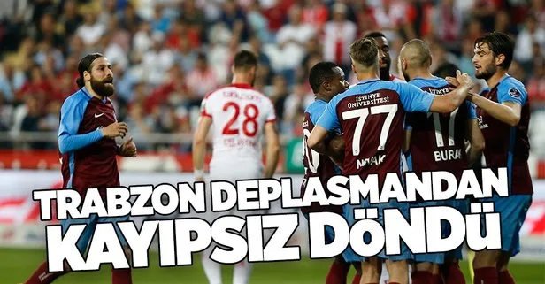 Trabzonspor, Antalyaspor deplasmanından kayıpsız döndü