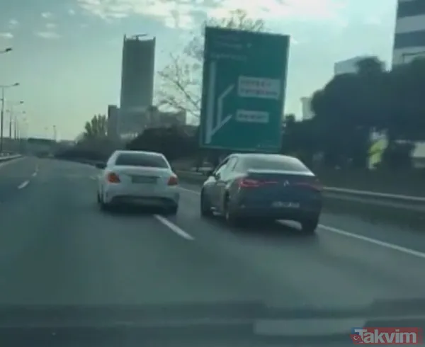 Trafikte akılalmaz görüntüler! Camdan sarkıp dehşet saçtı - 3