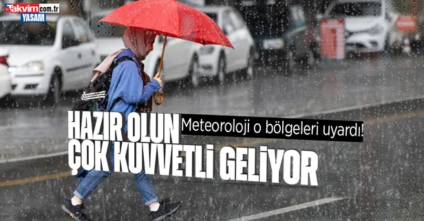 HAVA DURUMU | Gök gürültülü sağanak yağış kapıda! Meteoroloji o bölgeleri uyardı