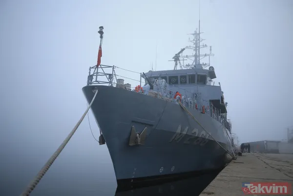 Mayın tarama gemisi TCG Amasra Kırklareli İğneada açıklarında mayın arayacak - 4