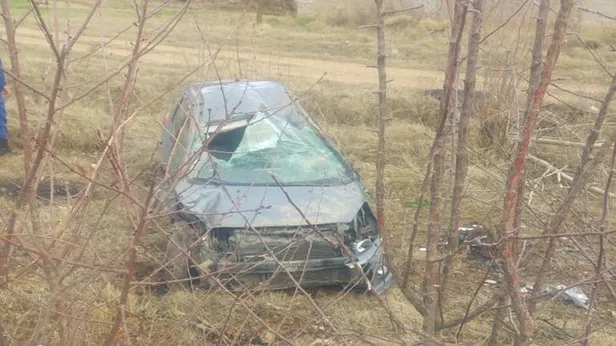 Son dakika: Kırıkkale’de korkunç kaza! Metrelerce takla attı-1
