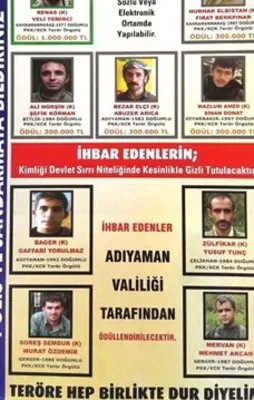İhbar edene 1 milyon lira ödül