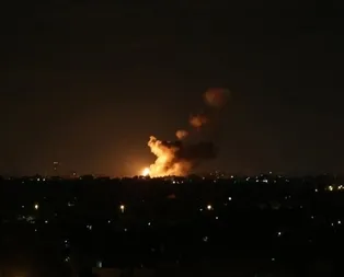 Son dakika... İsrailden Gazzeye hava saldırısı