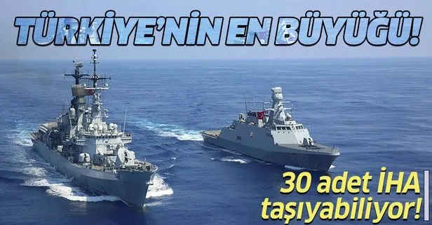 Türkiye’nin en büyüğü geliyor! Savaş gemisi TCG Anadolu’da sona gelindi! 30 adet İHA taşıyabilecek!